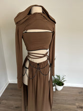 Load image into Gallery viewer, Arwen Hooded Shrug - Cappuccino Bamboo