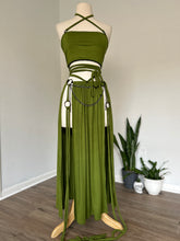 Load image into Gallery viewer, Serpentina Skirt - Black, Olive or Cappuccino Bamboo