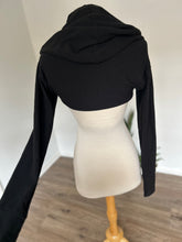 Load image into Gallery viewer, Arwen Hooded Shrug - Black Bamboo