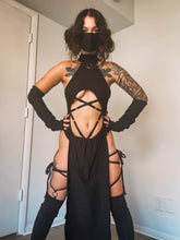Load image into Gallery viewer, Kitana Set in BLACK - 5 piece set - Mortal Kombat Cosplay