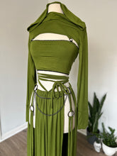 Load image into Gallery viewer, Arwen Hooded Shrug - Olive Bamboo
