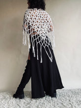 Load image into Gallery viewer, SALE - White - Crochet Flower of Life Wrap