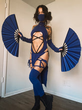 Load image into Gallery viewer, Kitana Set in BLUE - 5 piece set - Mortal Kombat Cosplay
