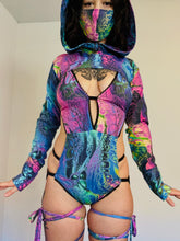 Load image into Gallery viewer, Arwen Hooded Shrug - Oil Slick