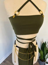 Load image into Gallery viewer, SALE - Olive Skirt and Top - XS/Small