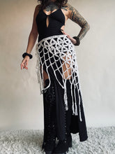 Load image into Gallery viewer, SALE - White - Crochet Flower of Life Wrap
