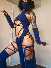 Load image into Gallery viewer, Kitana Set in BLUE - 5 piece set - Mortal Kombat Cosplay