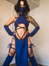 Load image into Gallery viewer, Kitana Set in BLUE - 5 piece set - Mortal Kombat Cosplay