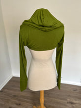 Load image into Gallery viewer, Arwen Hooded Shrug - Olive Bamboo