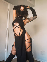 Load image into Gallery viewer, Kitana Set in BLACK - 5 piece set - Mortal Kombat Cosplay