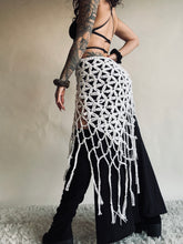 Load image into Gallery viewer, SALE - White - Crochet Flower of Life Wrap