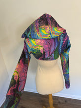 Load image into Gallery viewer, Arwen Hooded Shrug - Oil Slick