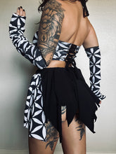 Load image into Gallery viewer, Flower of Life Set - Top, Skirt and Gloves - XS-M