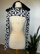 Load image into Gallery viewer, Flower of Life Hooded Shrug - XS/Small
