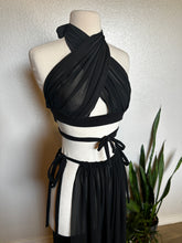 Load image into Gallery viewer, Black Mesh Skirt and Top - XS-L