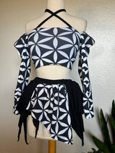 Load image into Gallery viewer, Flower of Life Set - Top, Skirt and Gloves - XS-M