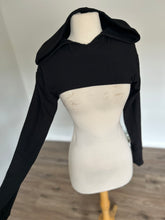 Load image into Gallery viewer, Arwen Hooded Shrug - Black Bamboo
