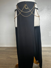 Load image into Gallery viewer, Akasha Skirt - Gold Moon and Chains - Black Bamboo
