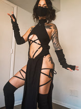 Load image into Gallery viewer, Kitana Set in BLACK - 5 piece set - Mortal Kombat Cosplay
