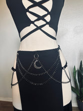 Load image into Gallery viewer, Akasha Skirt - Gunmetal Moon and Hardware - Black Bamboo
