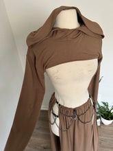 Load image into Gallery viewer, Arwen Hooded Shrug - Cappuccino Bamboo

