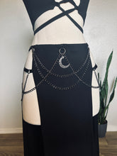 Load image into Gallery viewer, Akasha Skirt - Gunmetal Moon and Hardware - Black Bamboo
