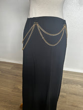 Load image into Gallery viewer, Akasha Skirt - Gold Moon and Chains - Black Bamboo
