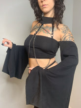 Load image into Gallery viewer, Mistress Top - Bell Sleeves - Black Bamboo

