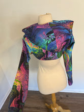 Load image into Gallery viewer, Arwen Hooded Shrug - Oil Slick

