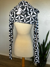 Load image into Gallery viewer, Flower of Life Hooded Shrug - XS/Small
