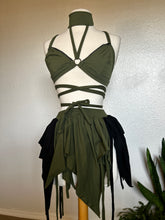 Load image into Gallery viewer, Moss Fairy Set - Skirt, Top and Gloves - XS/Small
