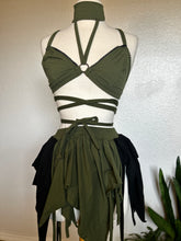Load image into Gallery viewer, Moss Fairy Set - Skirt, Top and Gloves - XS/Small
