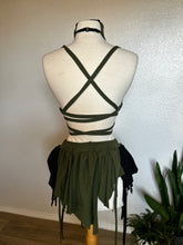 Load image into Gallery viewer, Moss Fairy Set - Skirt, Top and Gloves - XS/Small
