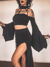 Load image into Gallery viewer, Stevie Top - Bell Sleeves - Black Bamboo
