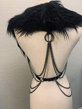 Load image into Gallery viewer, Temptress Fur Harness - Black
